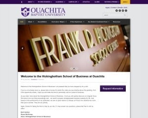 Frank D. Hickingbotham School of Business at Ouachita Baptist University MBA Program in Arkadelphia, AR Frank D. Hickingbotham School of Business at Ouachita Baptist University MBA Program in Arkadelphia, AR